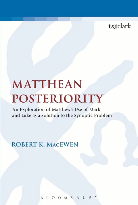 Cover of Matthean Posteriority