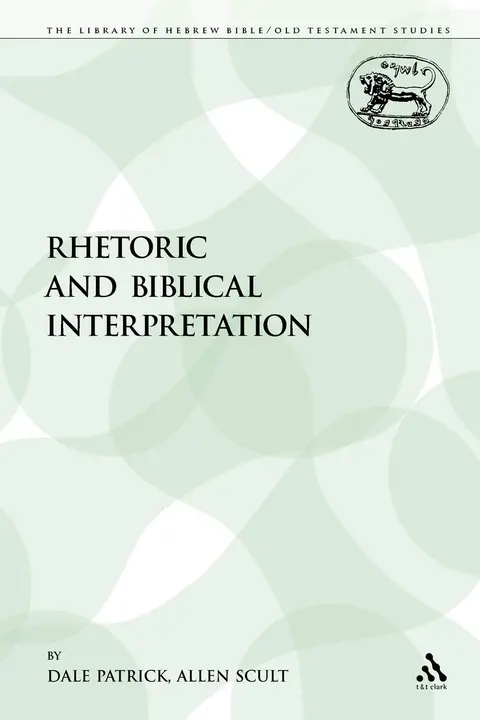 Cover of Rhetoric and Biblical Interpretation