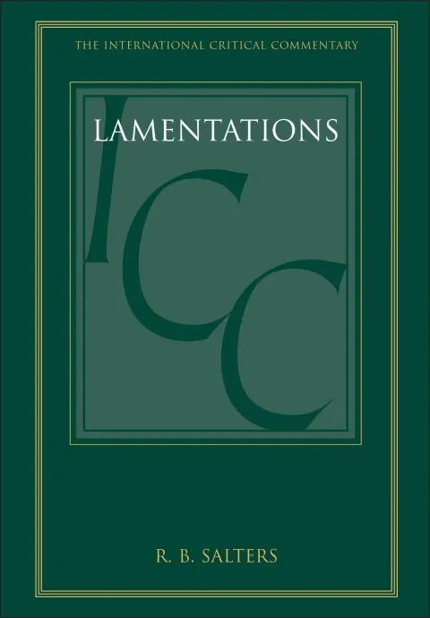 Cover of Lamentations (ICC)