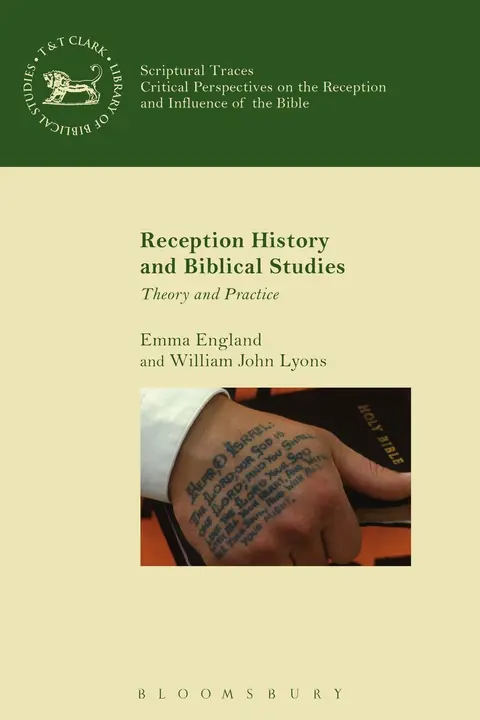 Cover of Reception History and Biblical Studies