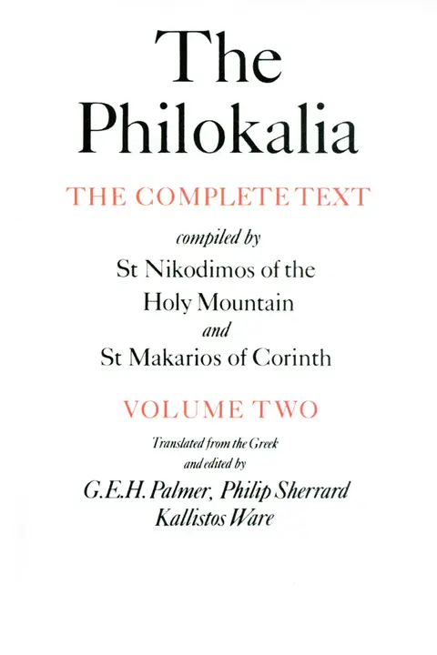 Cover of The Philokalia Vol 2