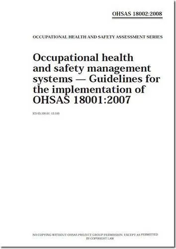 Cover of Ohsas 18002