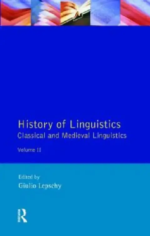 Cover of History of Linguistics