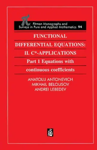 Cover of Functional Differential Equations