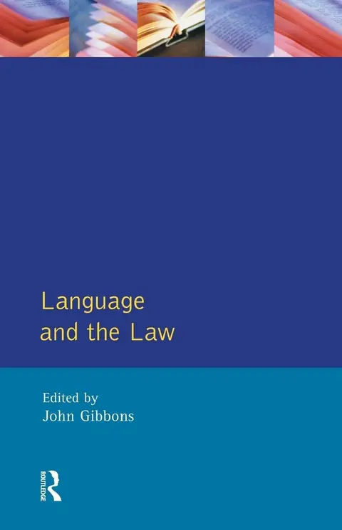 Cover of Language and the Law