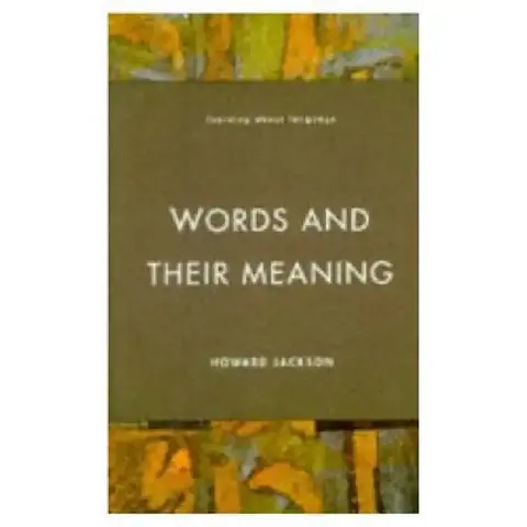 Cover of Words and Their Meaning