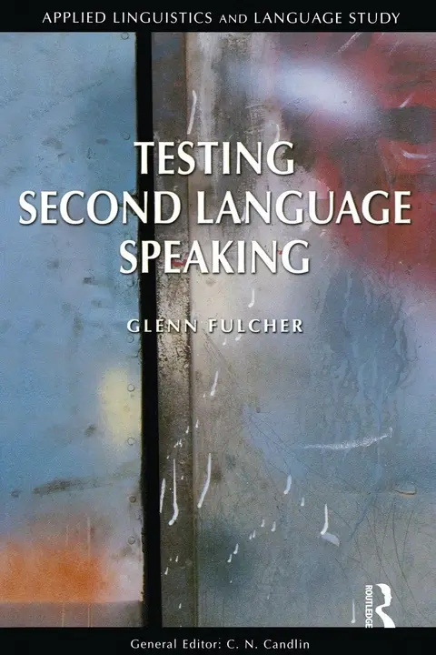 Cover of Testing Second Language Speaking