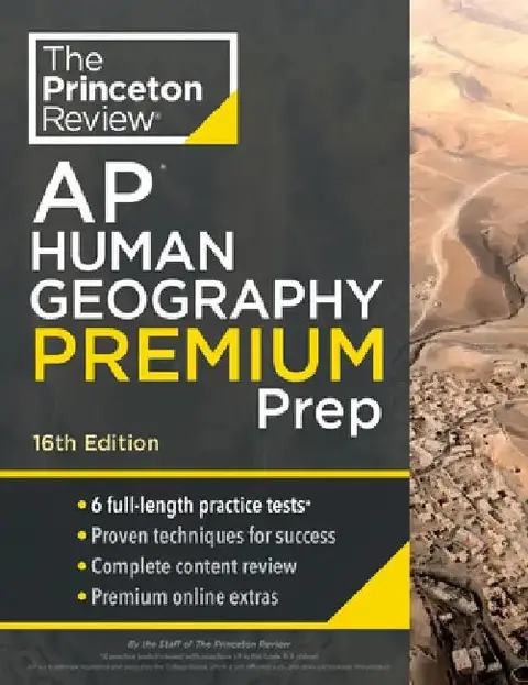 Cover of Princeton Review AP Human Geography Premium Prep, 16th Edition