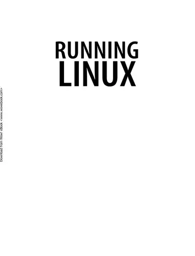 Cover of Running Linux 5e
