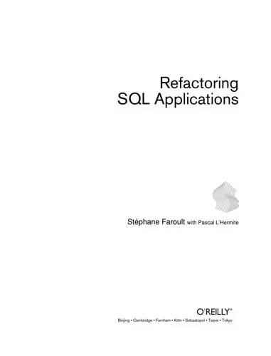 Cover of Refactoring SQL Applications