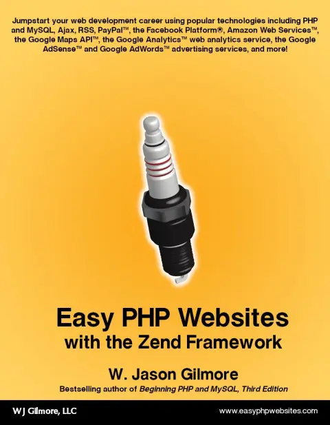 Cover of Easy PHP Websites with the Zend Framework