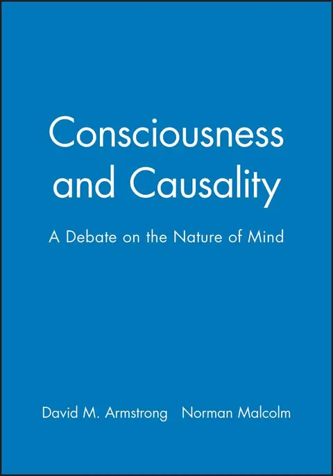 Cover of Consciousness and Causality