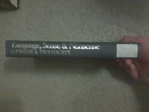 Cover of Language Sense and Nonsense