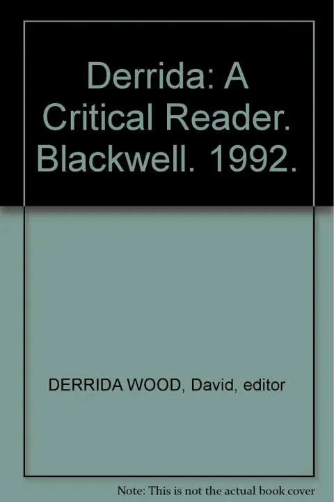 Cover of Derrida