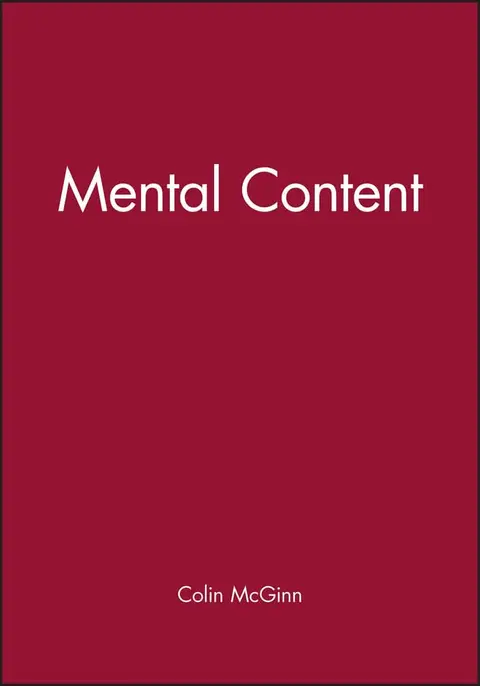 Cover of Mental Content