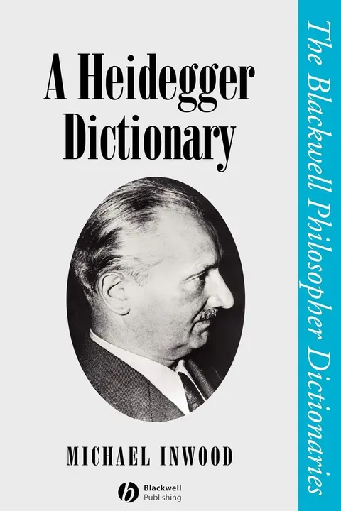 Cover of A Heidegger Dictionary