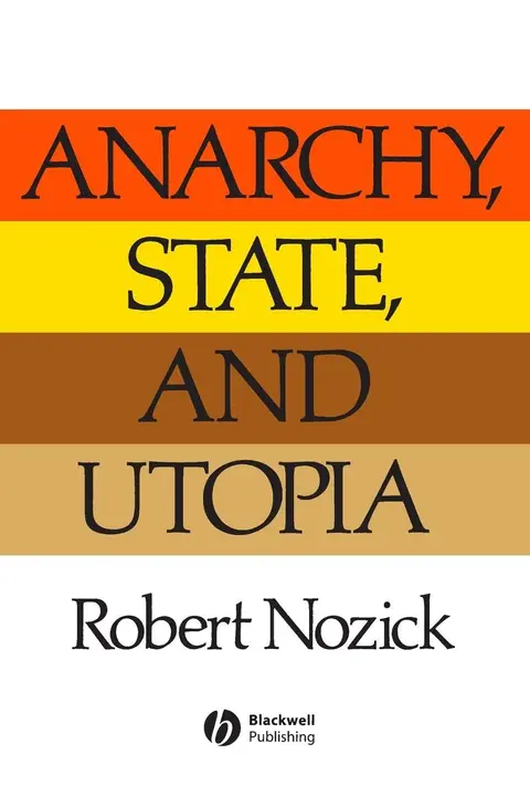 Cover of Anarchy State and Utopia