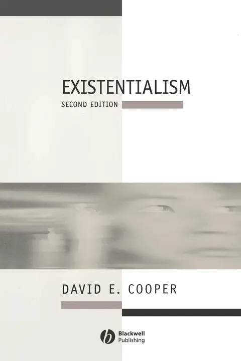 Cover of Existentialism