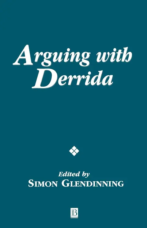 Cover of Arguing with Derrida