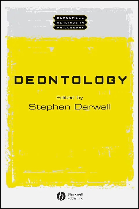 Cover of Deontology