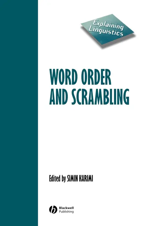 Cover of Word Order and Scrambling