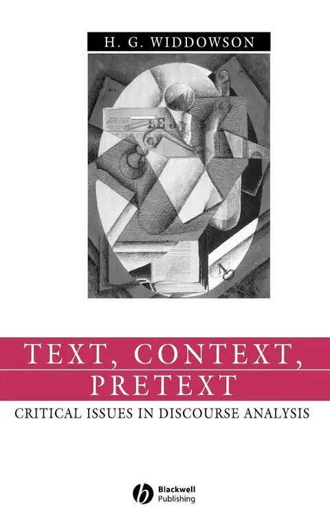 Cover of Text, Context, Pretext