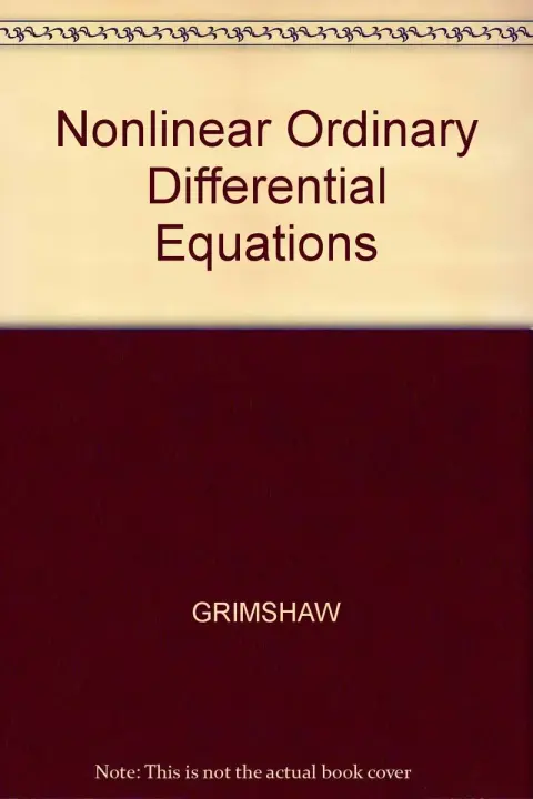 Cover of Nonlin Ord Diff Equat Limp