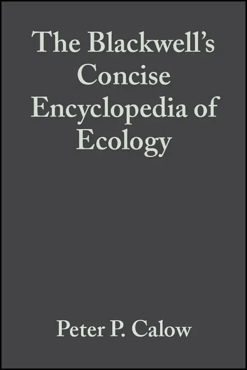 Cover of Blackwell's Concise Encyclopedia of Ecology