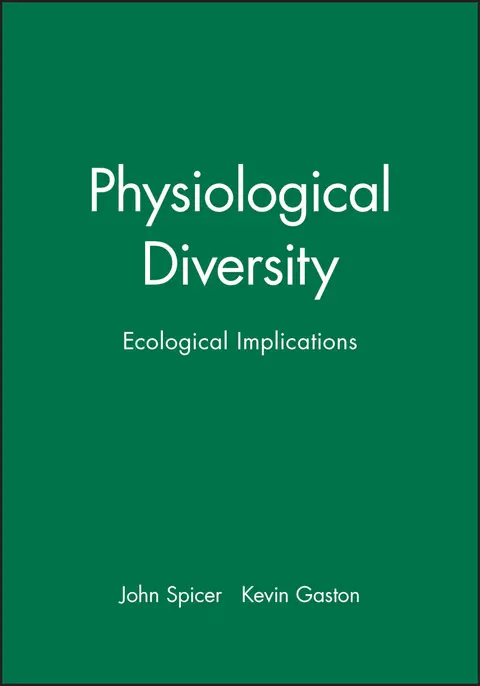 Cover of Physiological Diversity and Its Ecological Implications