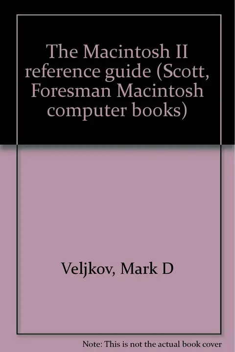 Cover of The Macintosh II Reference Guide