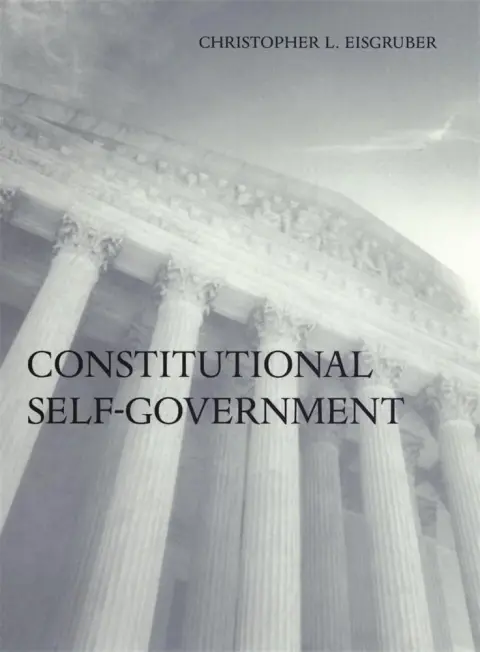 Cover of Constitutional Self–Government