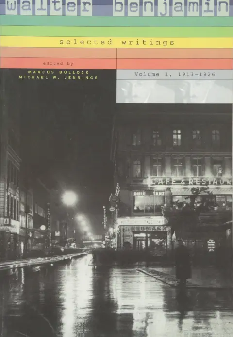 Cover of Walter Benjamin