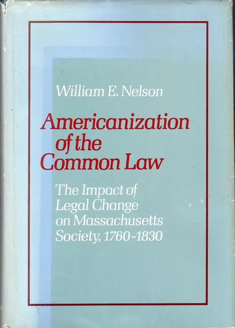 Cover of Americanization of the Common Law