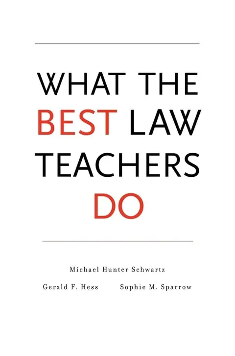 Cover of What the Best Law Teachers Do