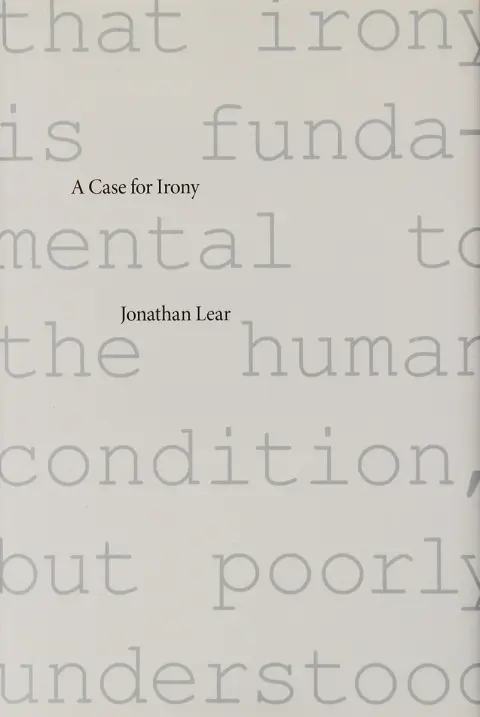 Cover of A Case for Irony