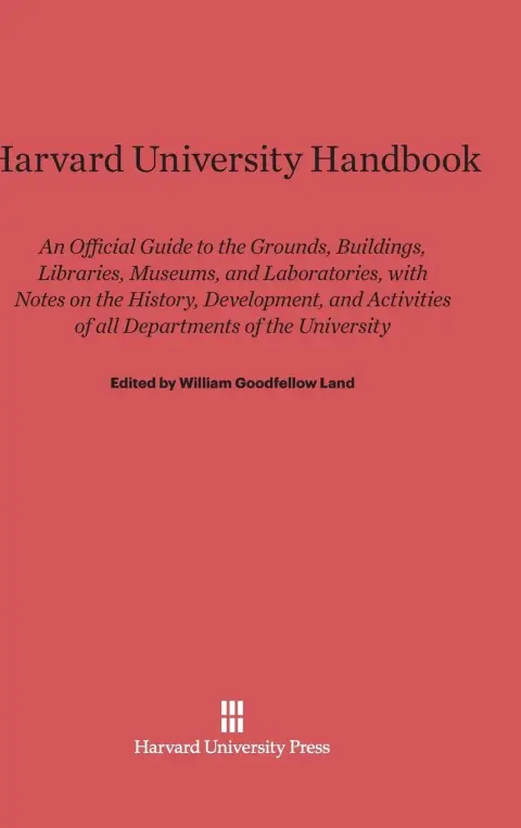 Cover of Harvard University Handbook