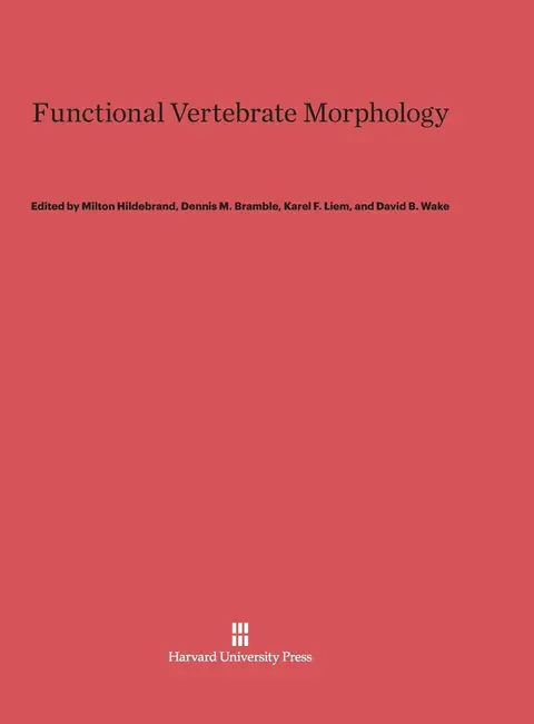 Cover of Functional Vertebrate Morphology