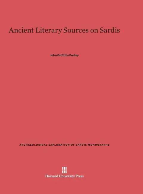 Cover of Ancient Literary Sources on Sardis