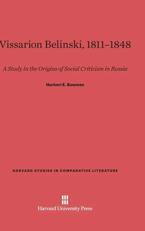 Cover of Vissarion Belinski, 1811-1848