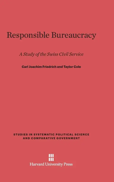 Cover of Responsible Bureaucracy