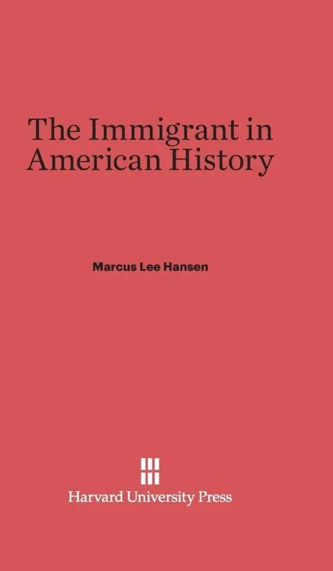 Cover of The Immigrant in American History