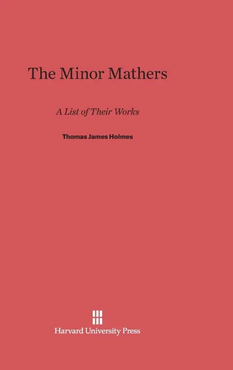 Cover of The Minor Mathers