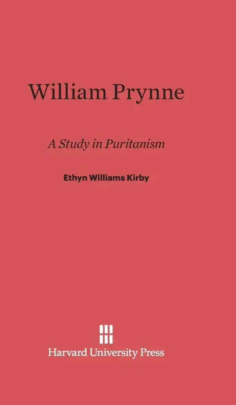 Cover of William Prynne