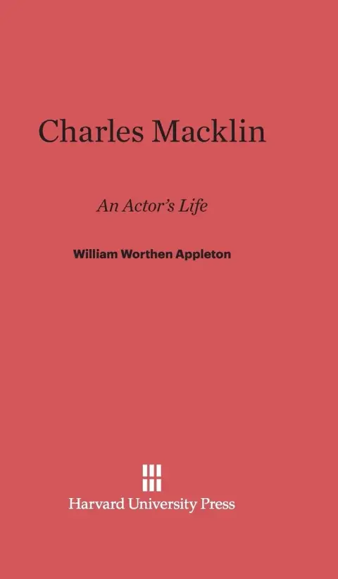 Cover of Charles Macklin