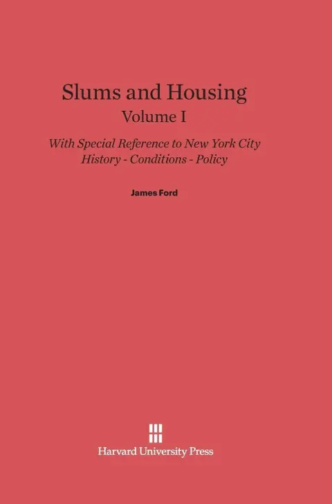 Cover of Slums and Housing