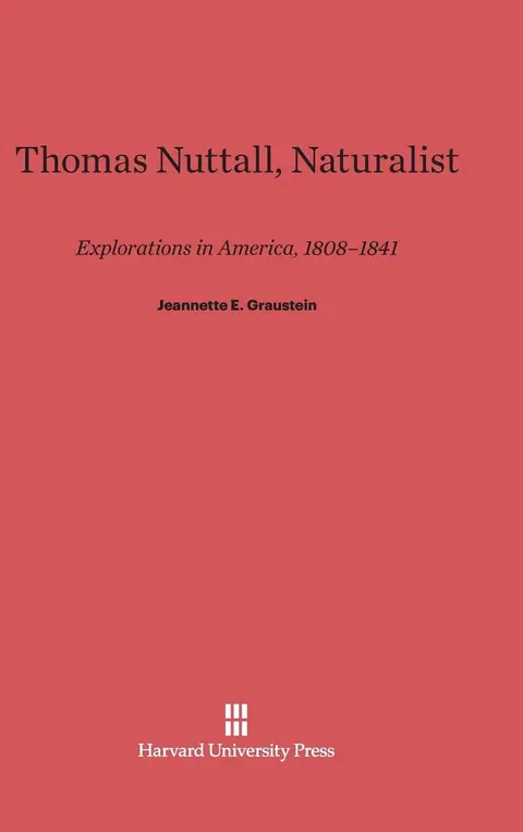 Cover of Thomas Nuttall, Naturalist