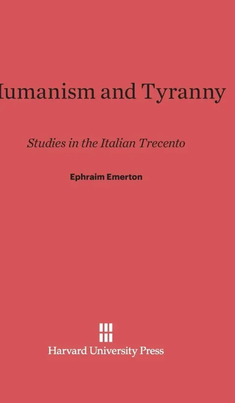 Cover of Humanism and Tyranny