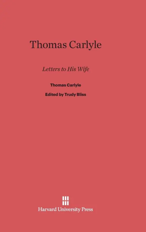 Cover of Thomas Carlyle