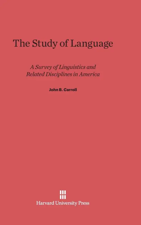 Cover of The Study of Language
