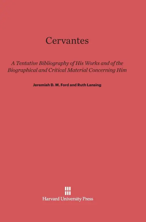 Cover of Cervantes